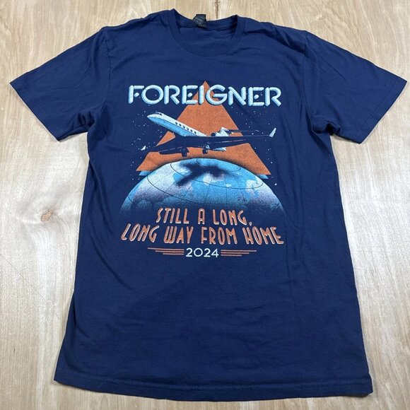 Foreigner 2024 Still A Long , Long Way From Home Tour Shirt Size Medium - Picture 1 of 6